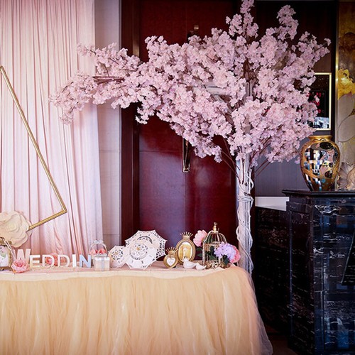 120cm Artificial Branch Cherry Blossom Fake Silk Flower Tree Party Home Decor - Picture 8 of 18