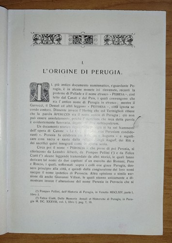 Lorenzo Fiocca PERUGIA sua ORIGINE CINTA delle MURA e PORTE. 1926. DEDICA AUTORE - Picture 7 of 17
