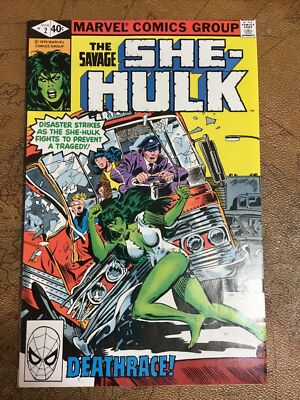 Marvel comics The Savage She-Hulk 2 (1980) Deathrace, Very Nice Book