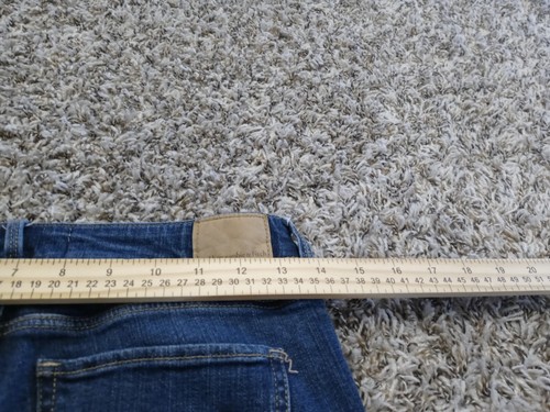 Pantalones de mezclilla ajustados desgastados al tobillo Abercrombie & Fitch para mujer talla 4 lavado oscuro - Imagen 9 de 9