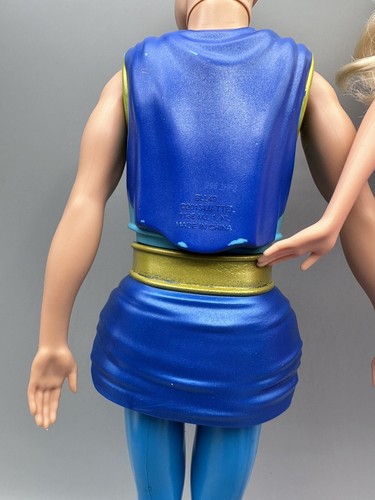 RARE! Mattel Barbie The Pearl Princess Lumina mermaid pink merman Ken Blue 2013 - Picture 15 of 17