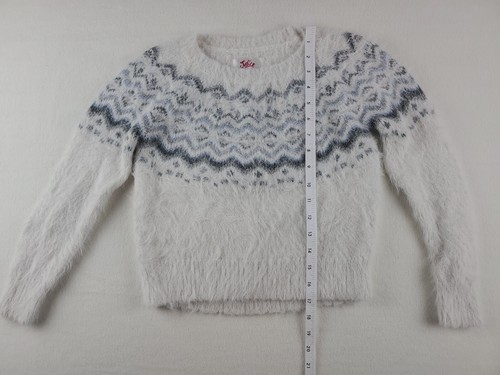 JUSTICE Super Soft Fuzzy Sweater Girls Size 8 - Picture 3 of 5