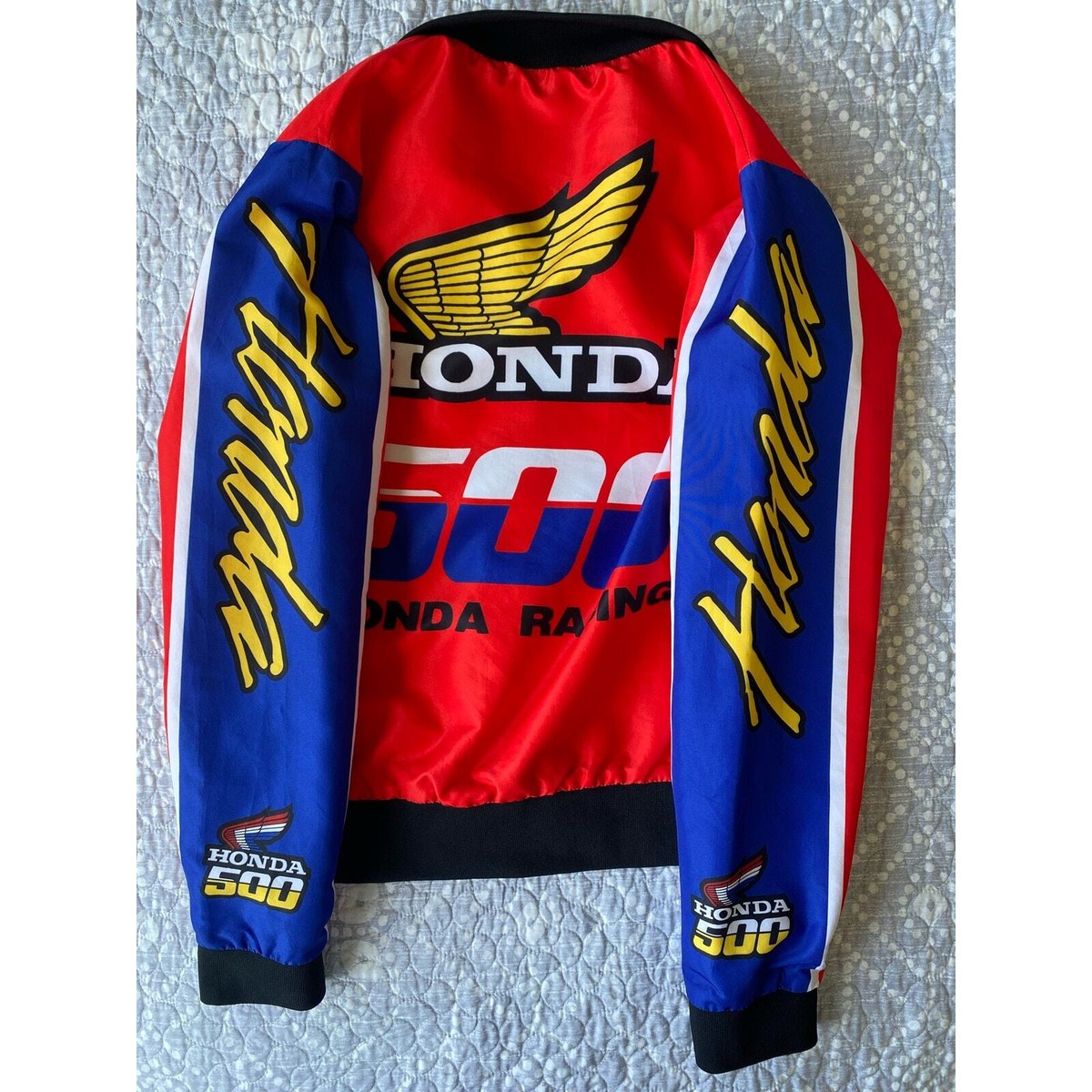 Forever 21 x Honda 500 Racing Jacket Windbreaker Red Black White 