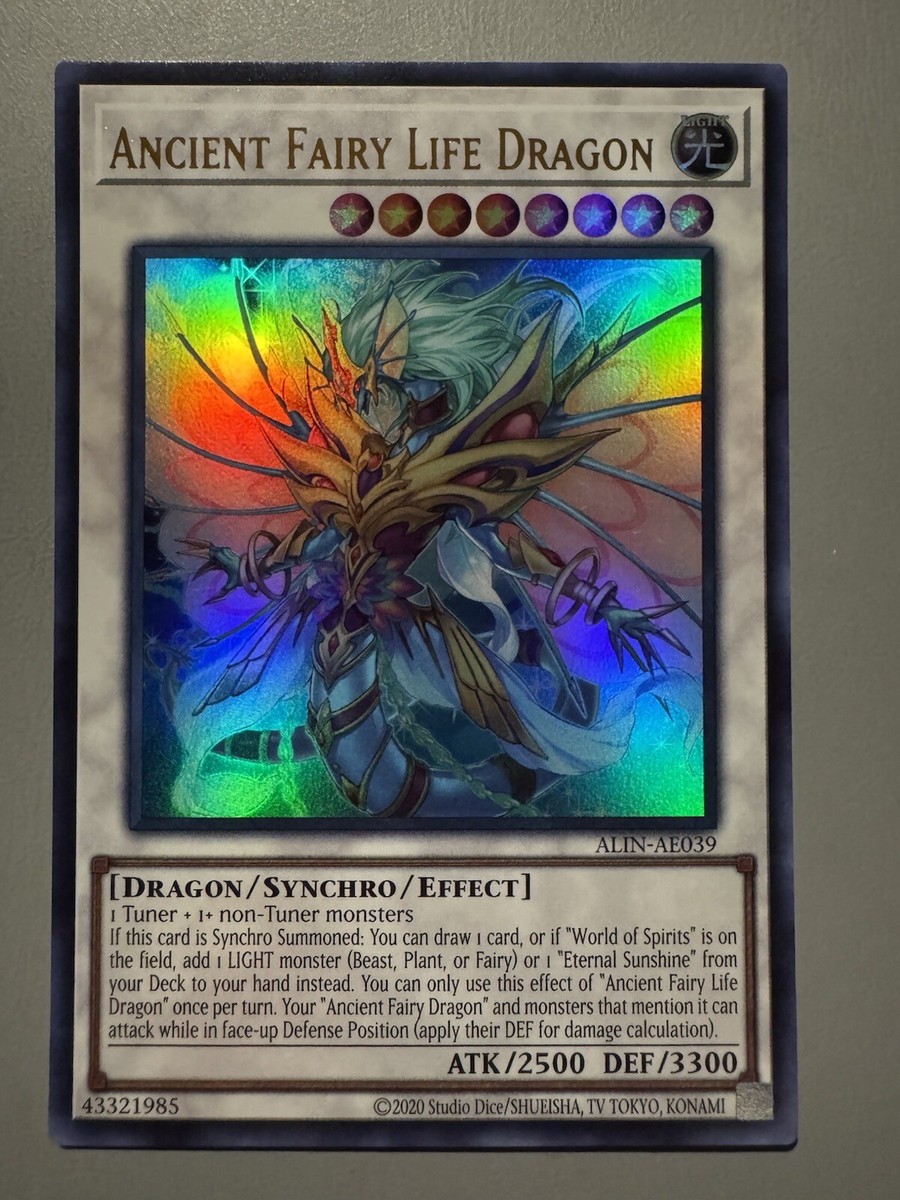 YUGIOH ANCIENT FAIRY LIFE DRAGON ASIA ENGLISH EDITION ALIN-AE039