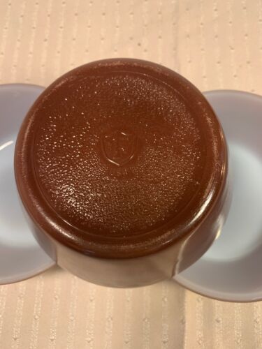 Vintage Set Of 3 Federal Milk Glass Cereal Bowls-opalware Brown In Color - Picture 2 of 6