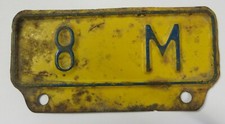 Vintage 1950s Kansas License Plate Topper 8m Farm Truck Auto Sign Tag Gmc Ford