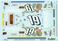 Slixx 1558 #19 Kobalt 2000-PJ Jones/Mike Skinner 1/24 Nascar decal