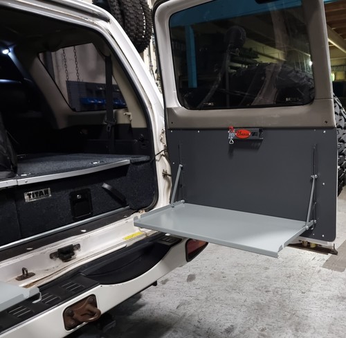 VONNIES Rear Barn Door fold down Table P/SIDE for Nissan GU PATROL Wagon - Picture 7 of 13