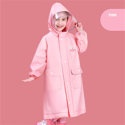 Kids Boys Girls Raincoat Rainwear Hooded Rain Poncho Cape EVA Waterproof Outdoor - Picture 9 of 16