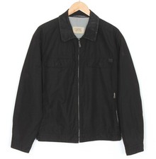 CAMEL ACTIVE 430620 Black Cotton Blend Jacket Men Size 48 MJ2024