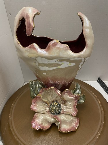 Heather Goldminc vintage flower vase 2001 Blue sky corp a95a