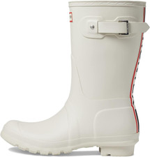 Hunter Original Short Logo Backstrap Boot For Women - Rubber Upper With...