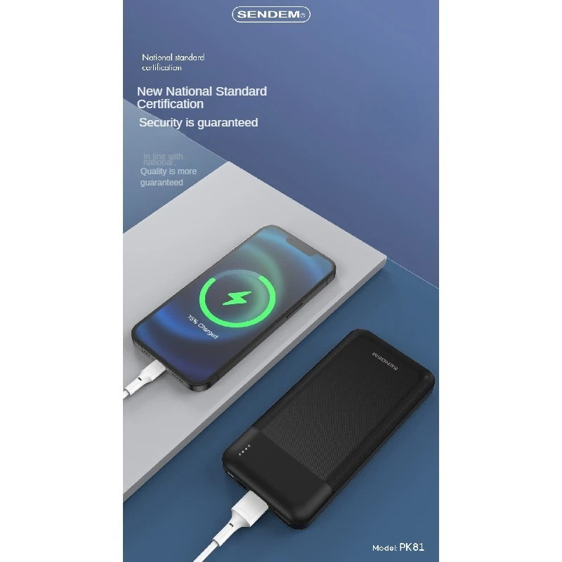 Power Bank 10000mAh 15W Charging Portable External Battery Backup For Cell Phone Power Bank 10000mAh 15W Charging Portable External Battery Backup For Cell Phone