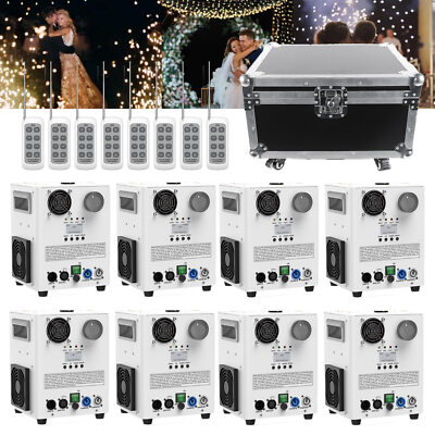 Sparkular Funkenmaschine 1200W Cold Spark Machine DMX Hochzeit DJ mit Flightcase