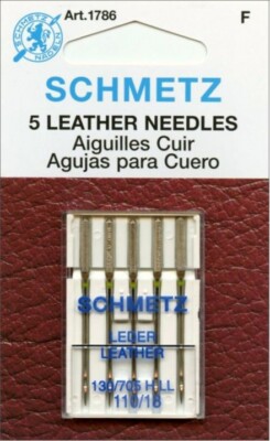 Schmetz 1786 Leather Sewing Machine Needle Size 110/18 130/705H-LL