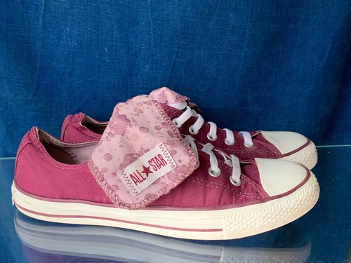 CONVERSE Purple Grape Bubble Gum Tie Dye Double Flap Sneakers Shoes Sz 10 👣b15 - Picture 5 of 12