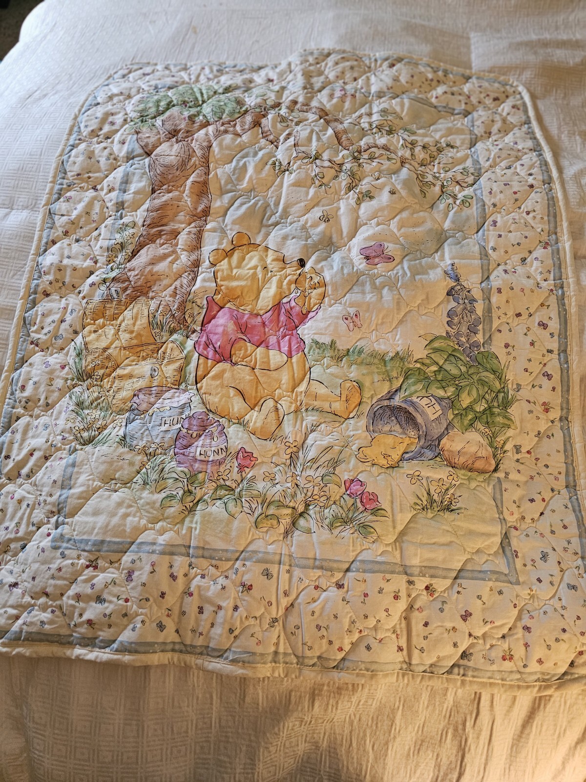 Vtg 1997 Red Calliope Disney Classic Pooh Nursery Bedding Set Comforter