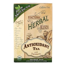 Mate Factor Organic Antioxidant With Tumeric - Herbal Tea 20 Bags