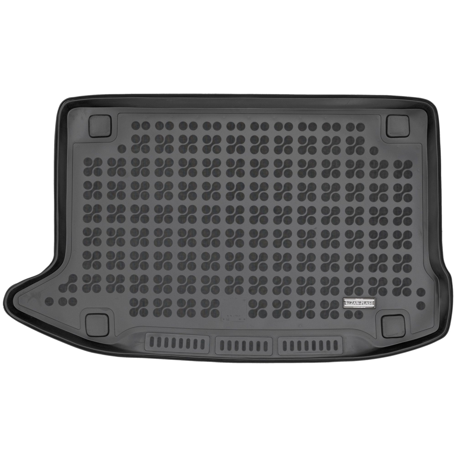 Tapis de coffre premium Rezaw-Plast en TPE noir flexible pour Hyundai Kona I