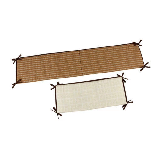 Forros de malla marrón para cuna para niños