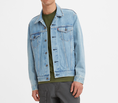 LEVI'S STANDARD FIT BLUE DENIM Trucker Men's, Authentic BRAND NEW