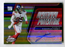 2022 Certified Potential Signatures Mirror Red #11 Kadarius Toney 6/20 A47 059