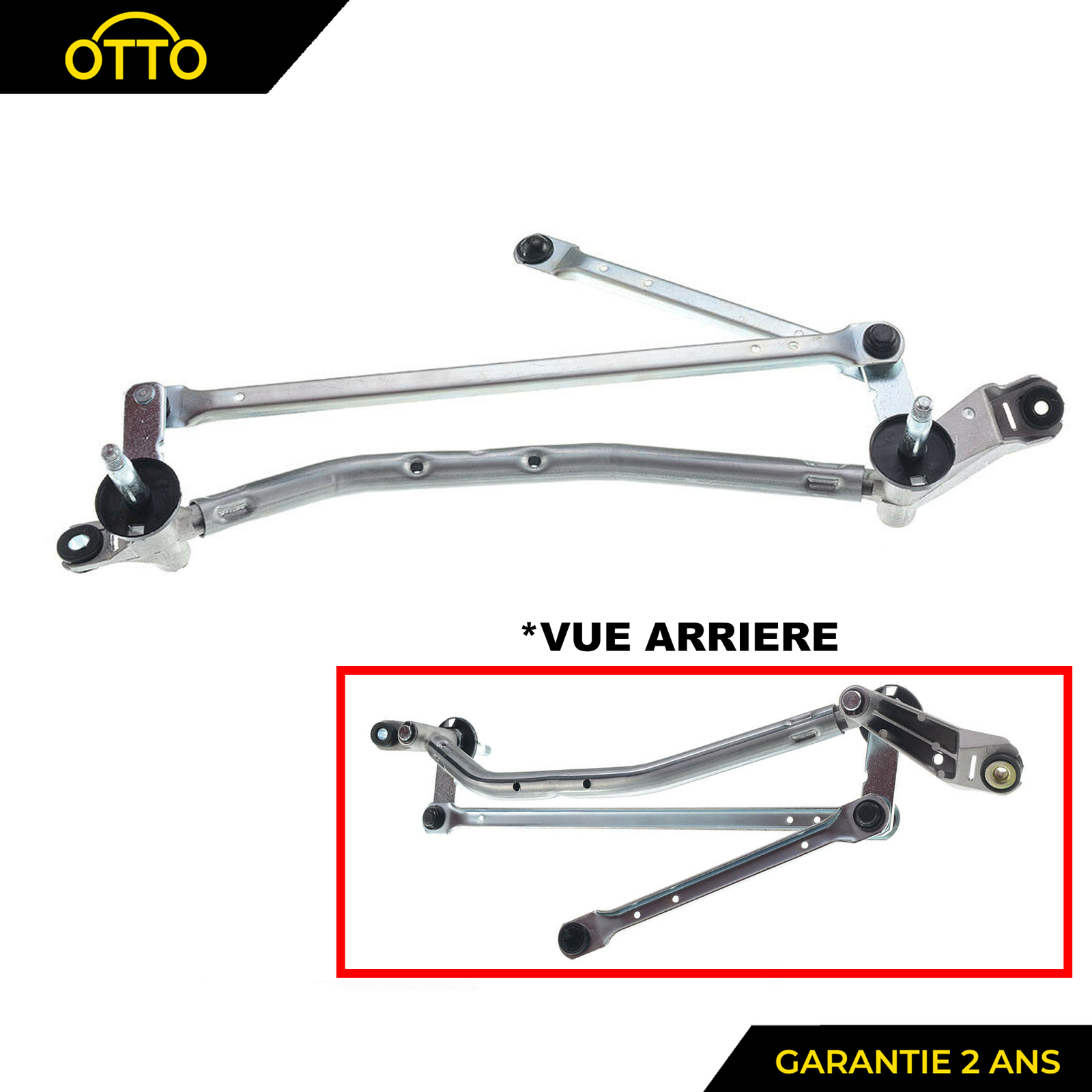 Mécanisme d'essuie-glace avant pour Nissan Qashqai de 2007 à 2013 sans moteur OE 28800JD900