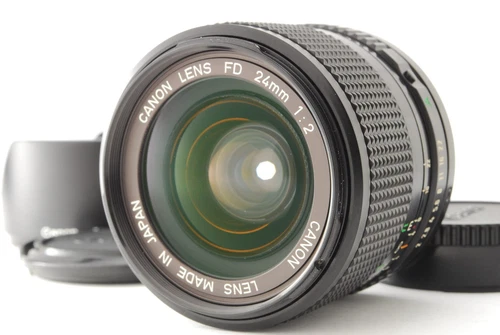 [MINT w/Hood] Canon New FD NFD 24mm f/2 MF Prime Wide Angle Lens From JAPAN