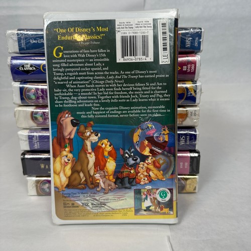 DISNEY VHS Movie Bundle SEALED Lot of 8 Classics Sleeping Beauty, Snow White ETC - Picture 5 of 23