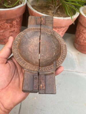 #ad 1700#x27;s Ancient Old Wooden Hand Craved Cookies Springerle Mold Plate $102.00