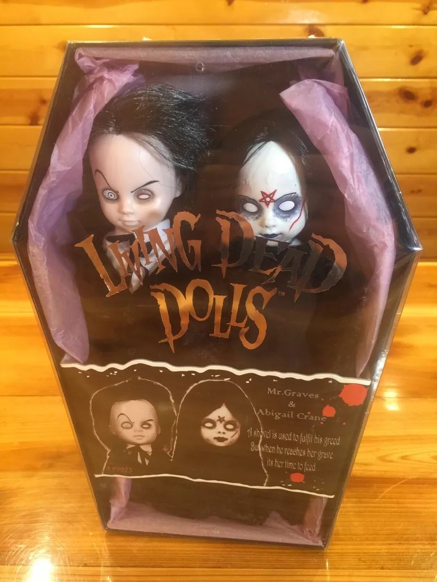 Living Dead Dolls Mr Graves Abigail Crane LDD Mezco Exclusive #99973 Coffin Box
