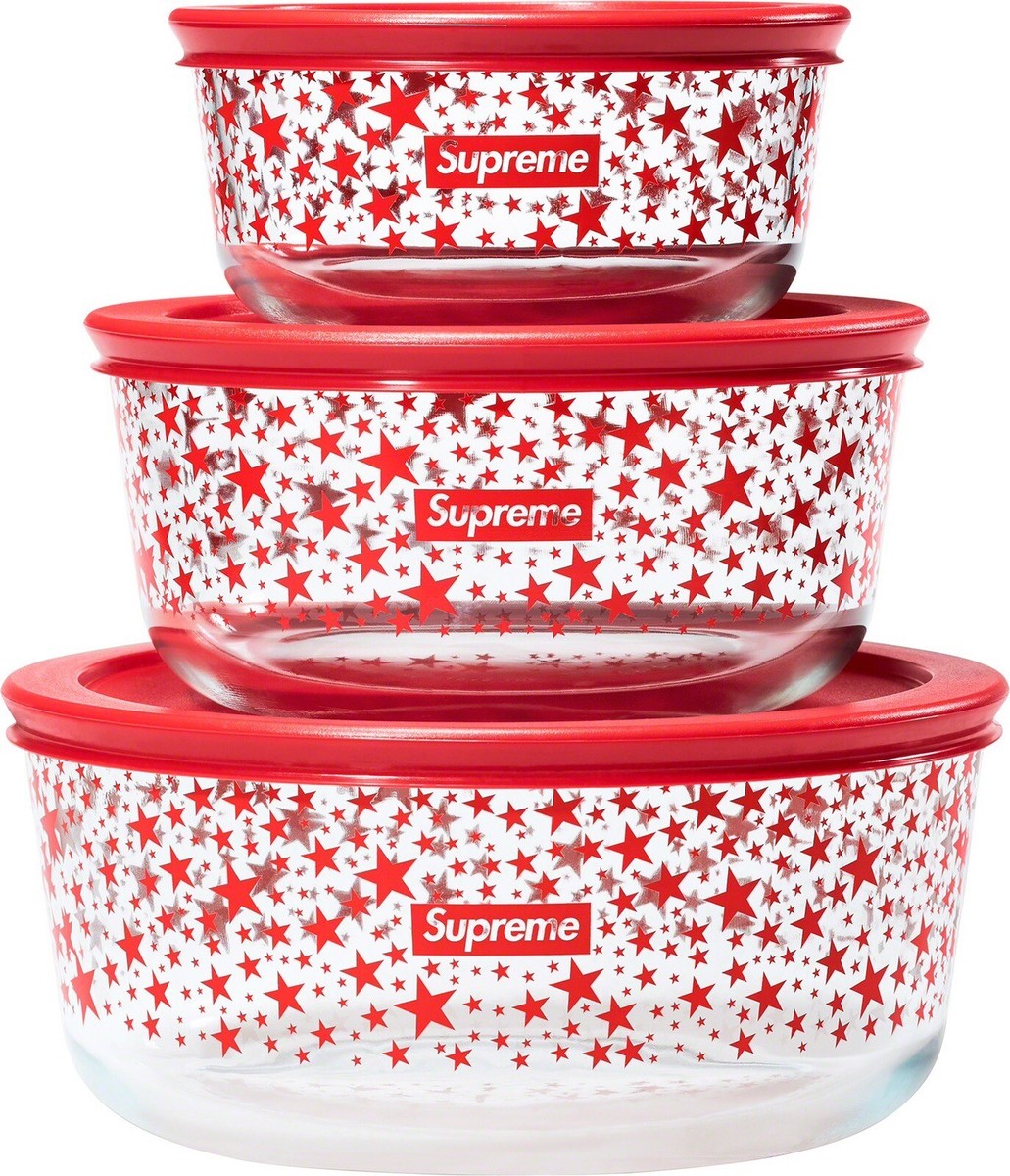 食器 Supreme - supreme BOWL SUPREME x PYREX BOWLS (SET OF 3) FACTORY SEALED REPUTABLE