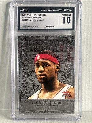 2004-05 Fleer Tradition - Hardcourt Tributes #20 HT LeBron James POP 3!  