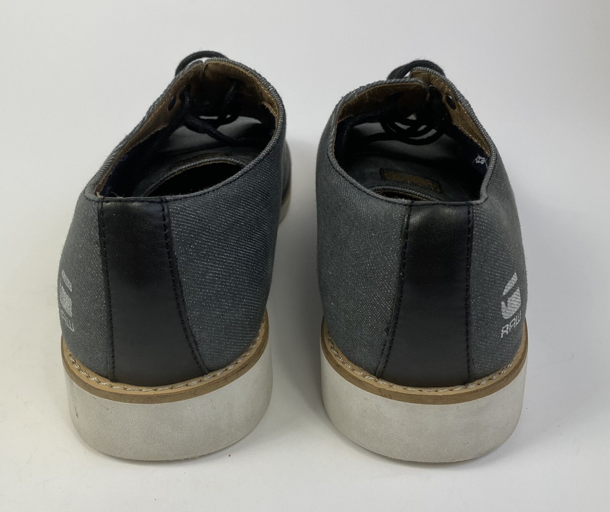 G-Star Raw Grey Denim Oxford Shoes Size 11 G-star Raw Men main image 3