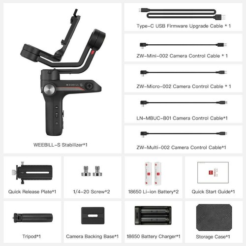 ZHIYUN Official Weebill S Gimbal Stabilizer for Sony Nikon GH5s Canon -OPEN - Picture 9 of 12
