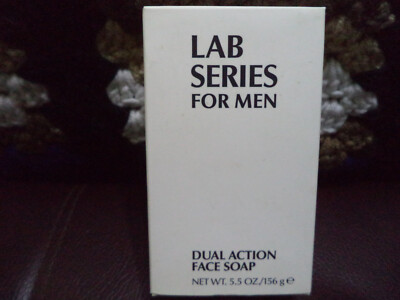 NEW RARE LAB SERIES FOR MEN DUAL ACTION FACE SKIN SOAP BAR BY ARAMIS UNSCENTED