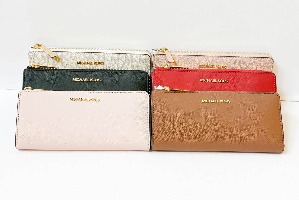Michael kors three store quarter zip wallet