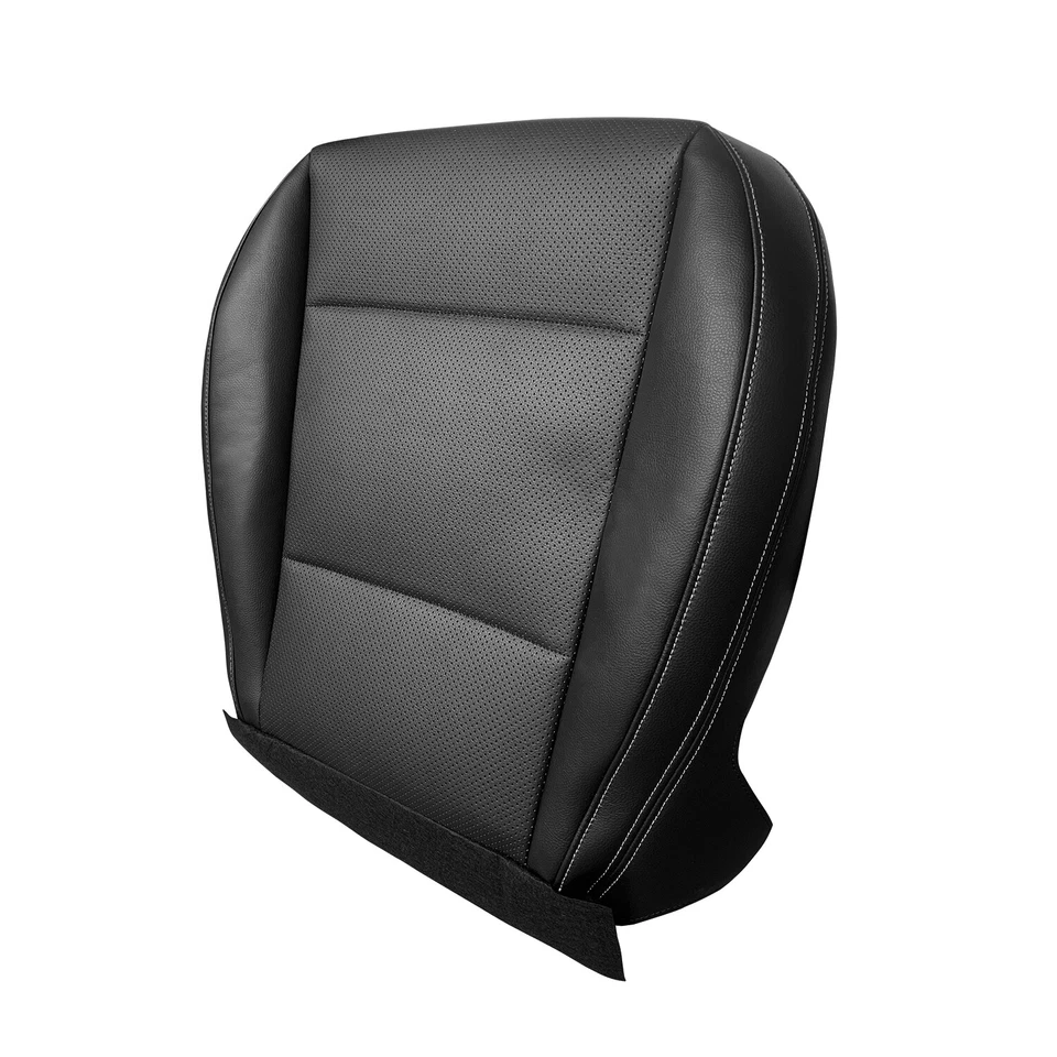 For Subaru Outback 2015-2019 Driver Perforated Leather Bottom Seat Cover Black - Image 3 of 4