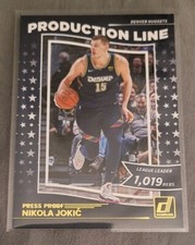 2023 Donruss Production Line Press Proof Gold Nikola Jokic #5