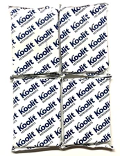 SET OF 4 KOOLIT Refrigerants Reusable Foam Brick Ice Pack 8.25"X5.75" Non-Toxic