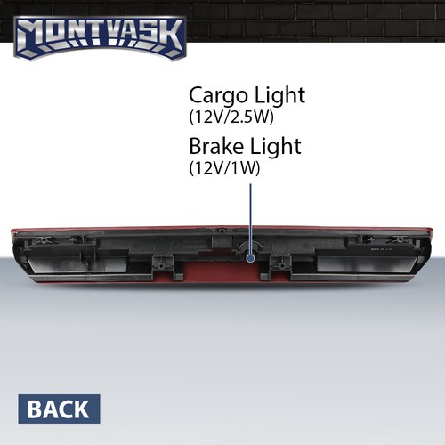 Tercera luz de freno apta para Chevy Silverado GMC Sierra 2019-2023 sin cámara - Imagen 9 de 12