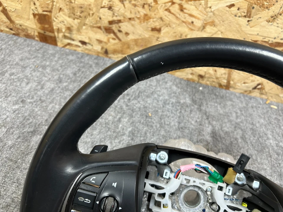 ACURA RLX ADVANCE 14-20 OEM 3 RADIOS VOLANTE TÉRMICO CON INTERRUPTOR CUERO 112K Foto 4 de 4