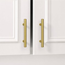25 Pack 3in Gold Cabinet Pulls Dresser Drawer Handles 76mm Hole Center, Stainl