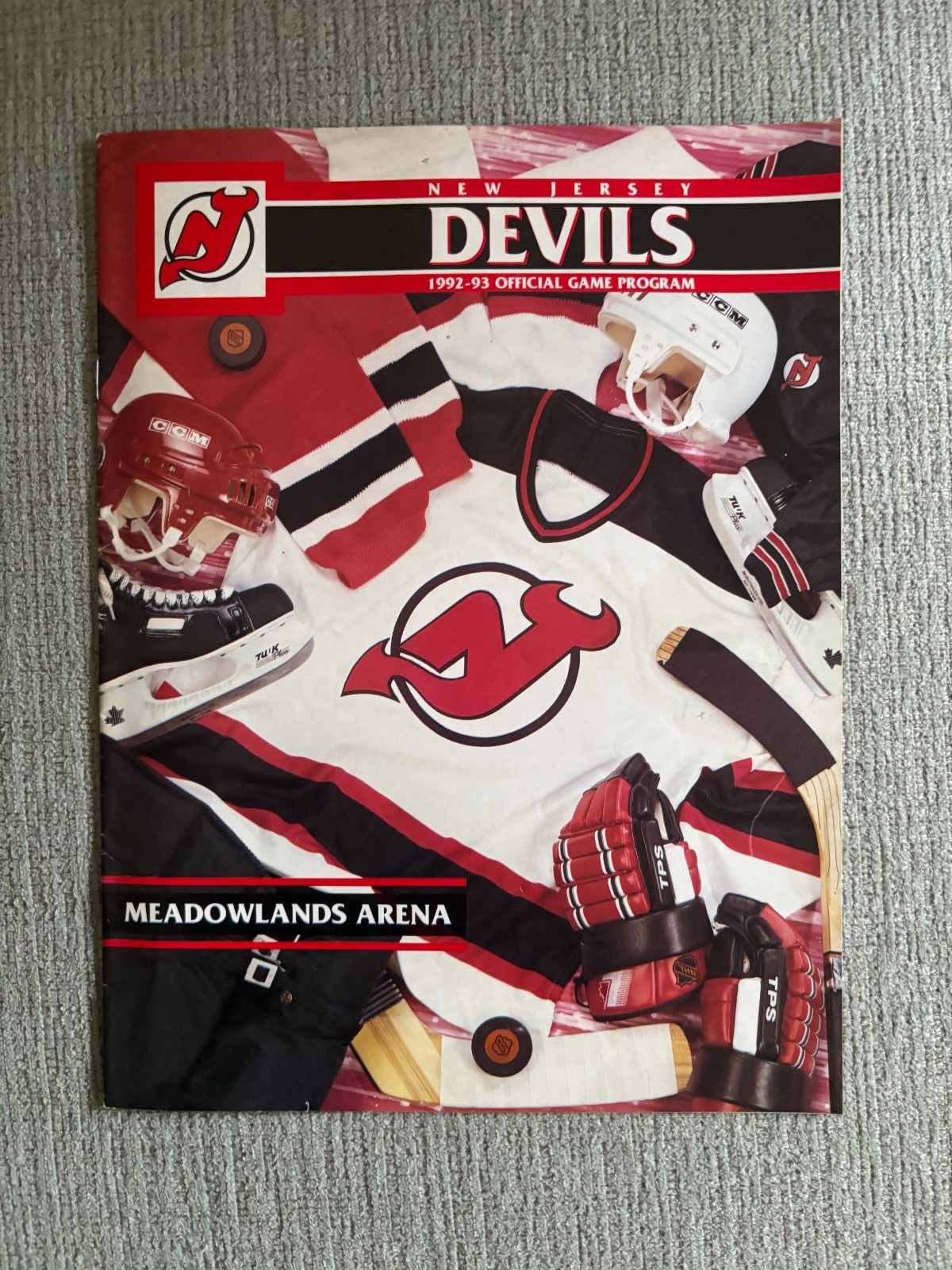  1992–93 New Jersey Devils Official Game Program vs. Islanders 9/27/92