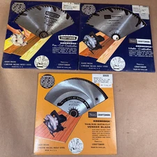 3 Vintage Sears Craftsman Kromedge Saw Blades Master Combination - 7 in Diameter