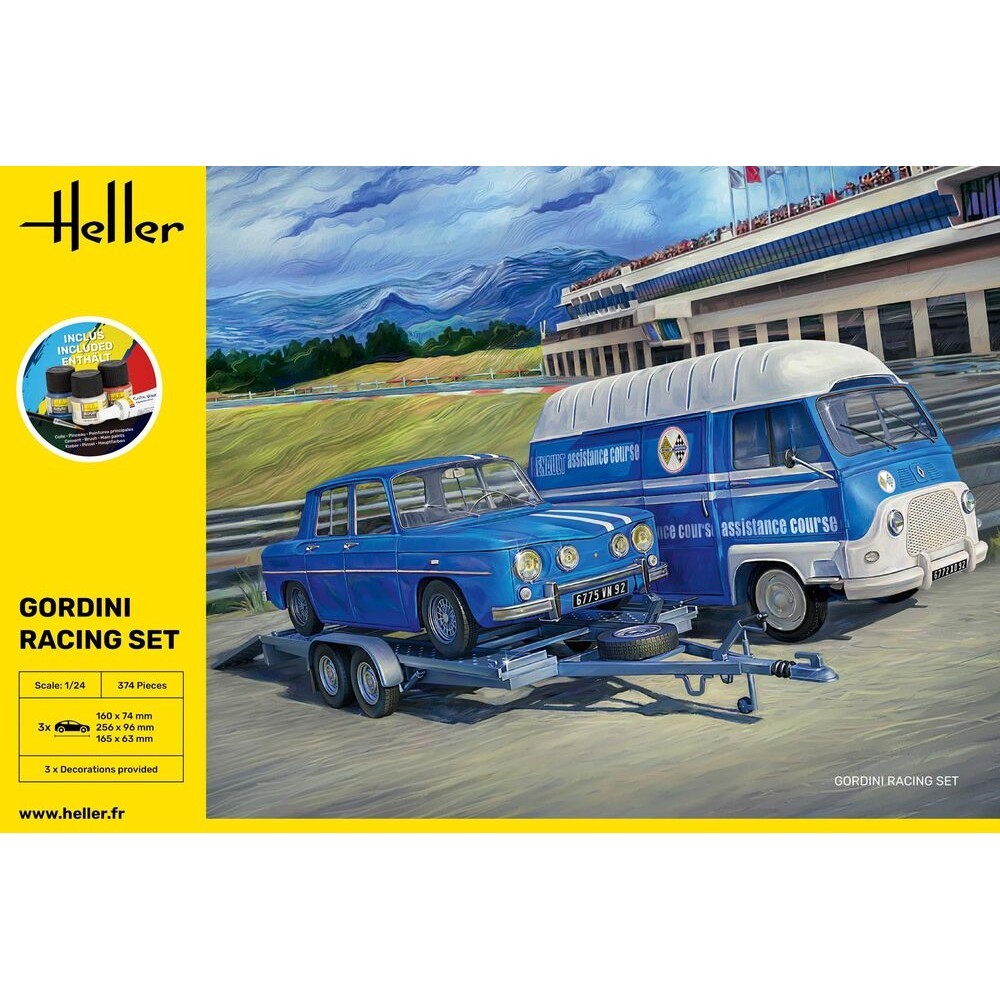 Heller STARTER KIT Gordini Racing Set 1:24, l'Excellence du Modélisme Français 52328