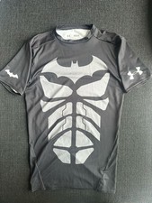 Under Armour Alter Ego Batman Compression Shirt HeatGear Mens M Gray Gym DC