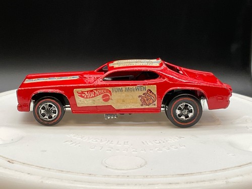 Vintage Hot Wheels Redline Tom McEwen Mongoose Dragster Funny Car Red Plymouth - Picture 5 of 11