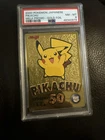 2000 Pikachu Pokemon Meiji Promo Gold Foil Japanese PSA 8