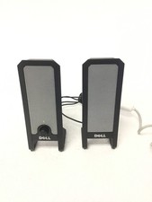 Dell A225 USB-Powered Multimedia Speakers L/R Set 3.5mm Jack Black/Gray WORKING